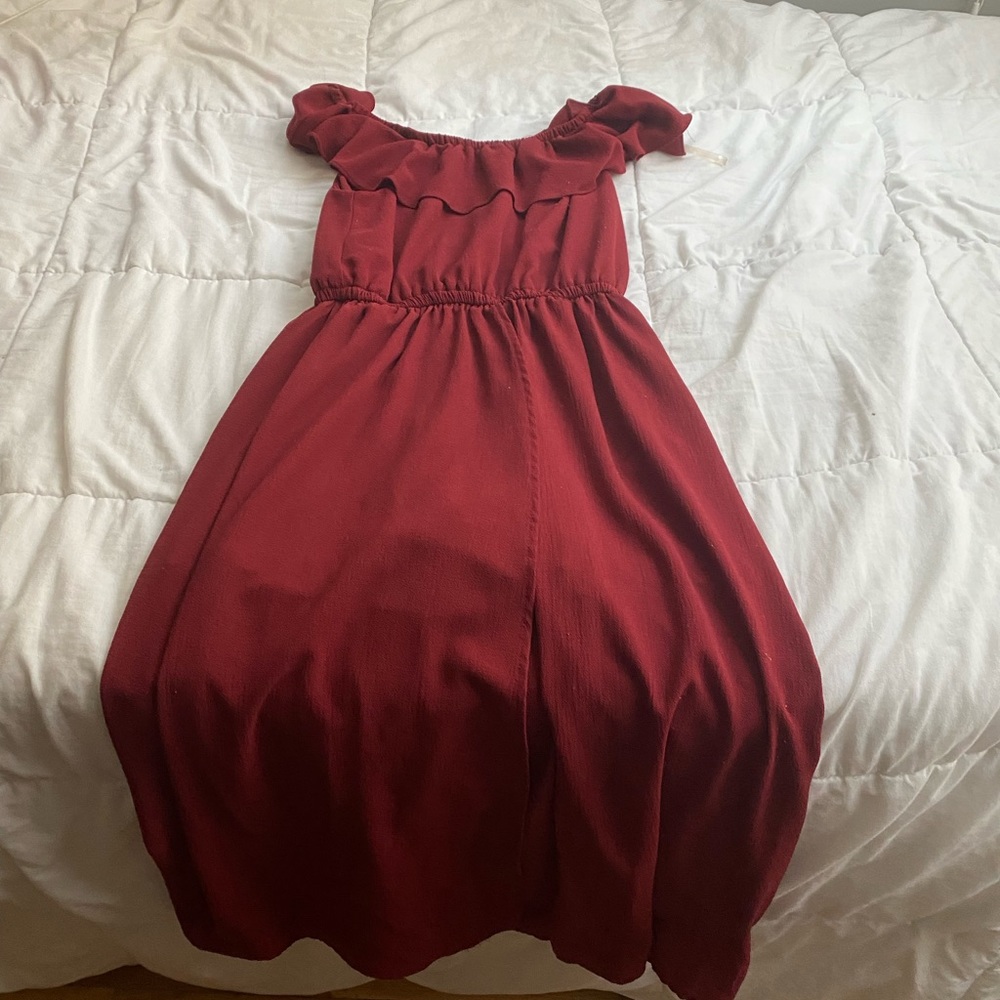 red dress